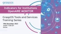 GraspOS Training Indicators for Institutions - OpenAIRE MONITOR